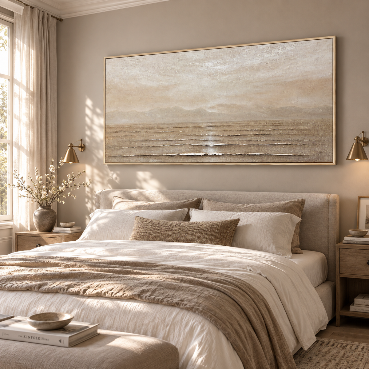Soft Dune Calm Neutral Abstract Painting