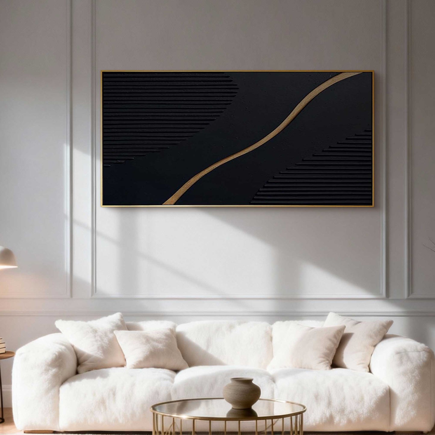 Golden Rhythm Geometric Abstract