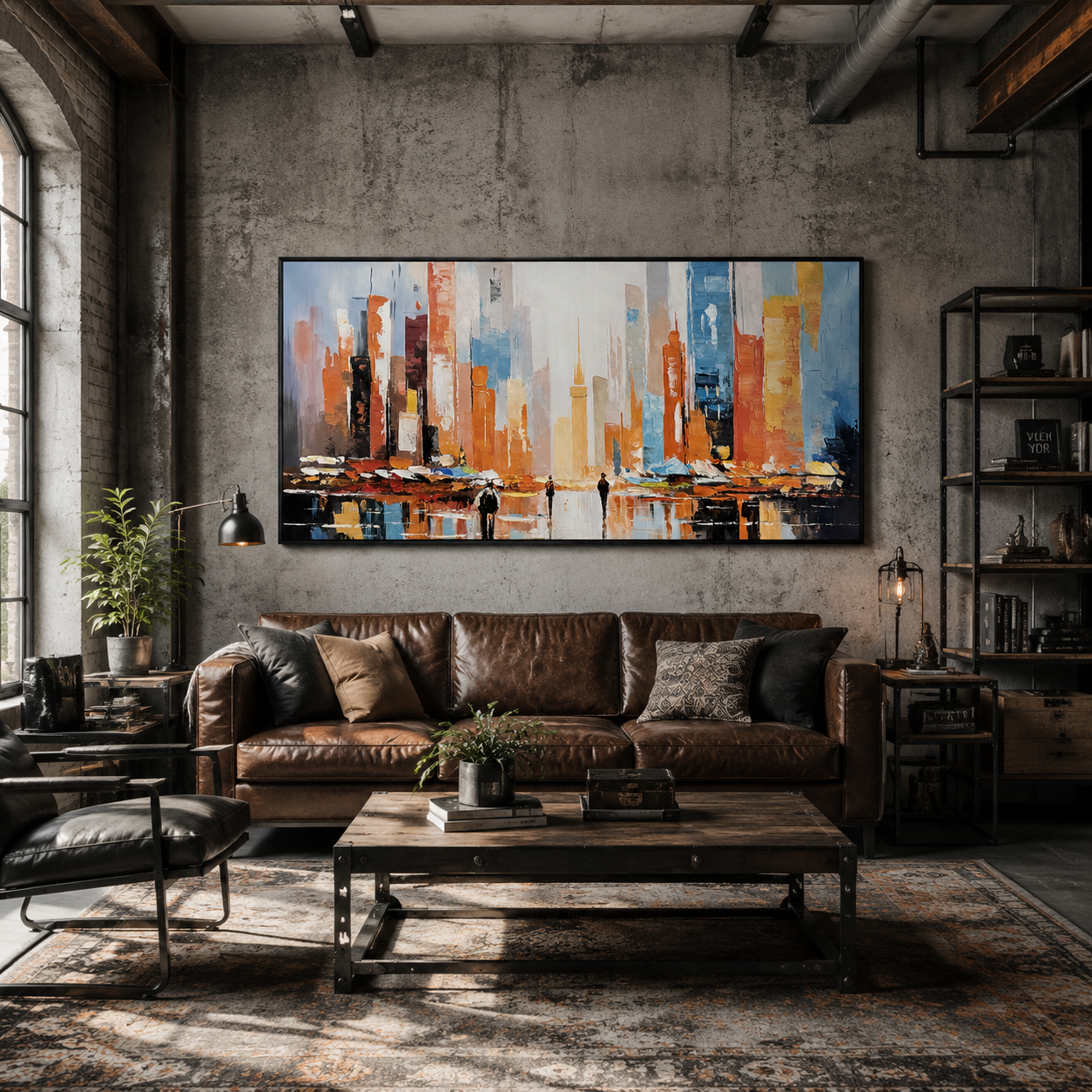 Abstract City Lights Painting