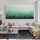Emerald Mist Textured Grass Painting