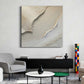 Cream Shoreline Impasto Abstract Painting
