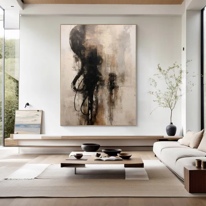 Echo of Shadows Abstract Painting