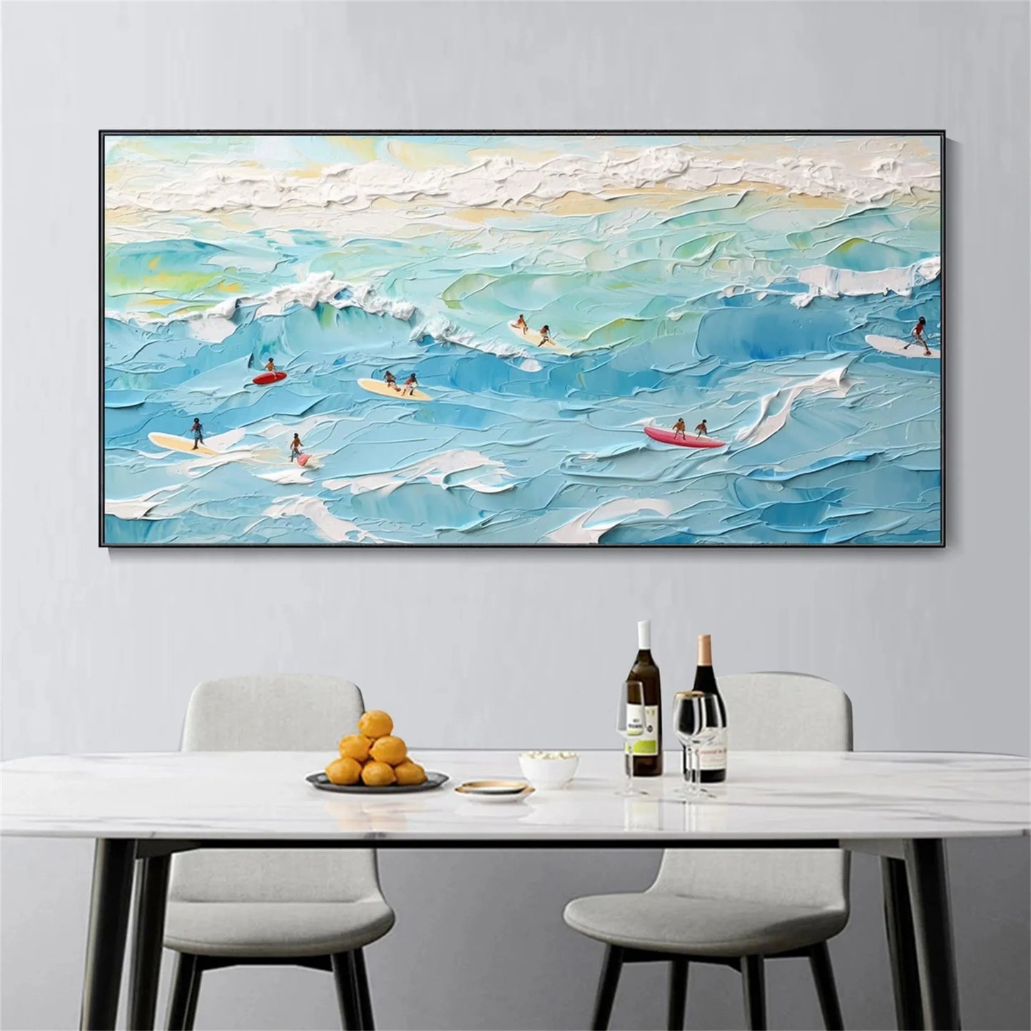 Azure Surf-Beach Oil Painting