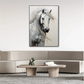 Ethereal White Stallion Painting