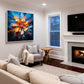 Aurora Bloom 3D Impasto Abstract Floral Painting