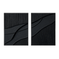 Midnight Rhythm Black Abstract Wall Art Set Set of 2