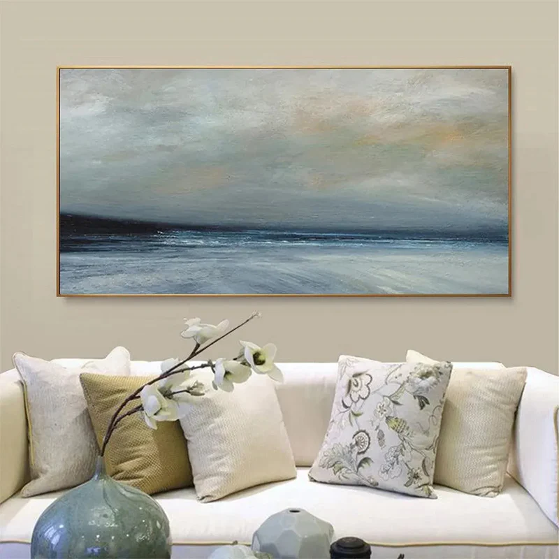 Misty Seascape Painting