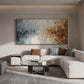 Coastal Hues Gradient Impasto Canvas Art