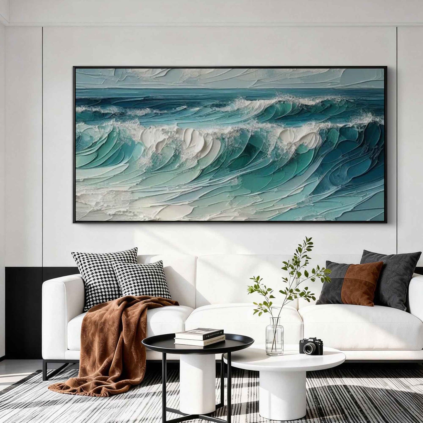 Celestial Wave Motion Painting