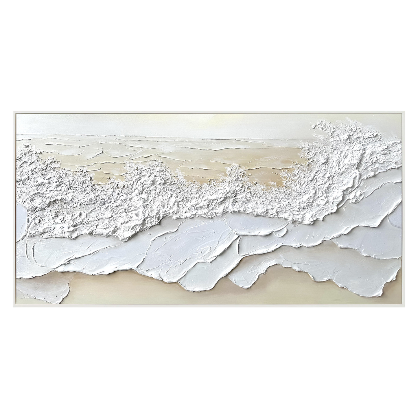 Coastal Frost-Textured Seascape