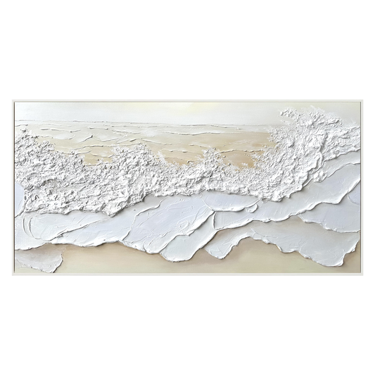 Coastal Frost-Textured Seascape