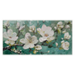 White Floral Textured Painting