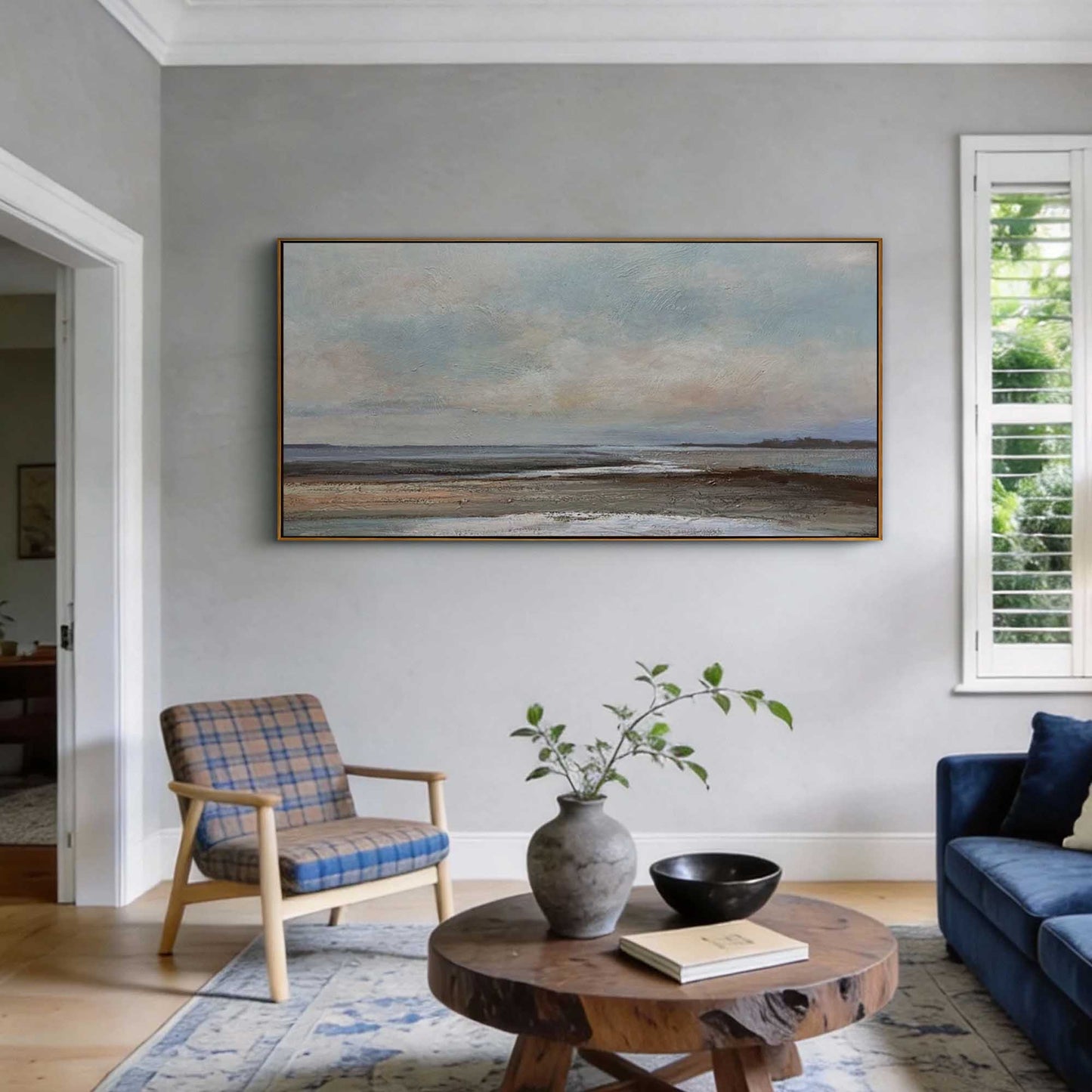 Soft Sky Coastal Painting