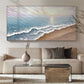 Golden Horizon-Beach Waves Painting