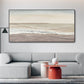 Sandy Calm-Beige Ocean Painting
