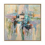 Ethereal Pastel Mosaic Abstract Painting