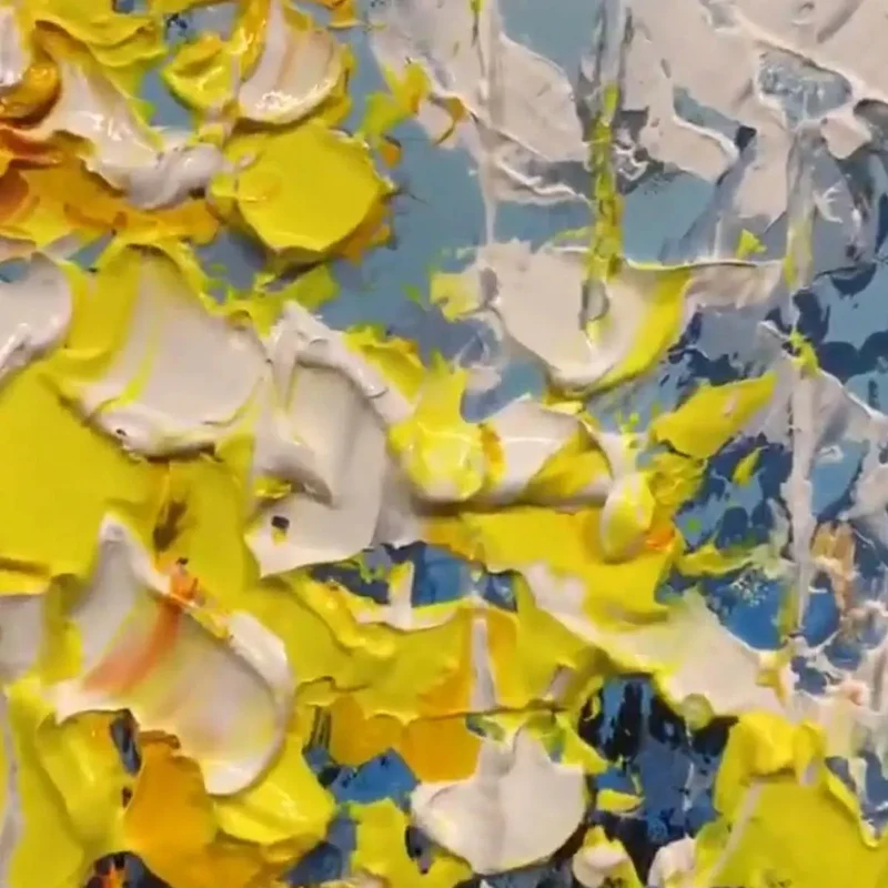 Autumn Glow Forest Abstract Painting