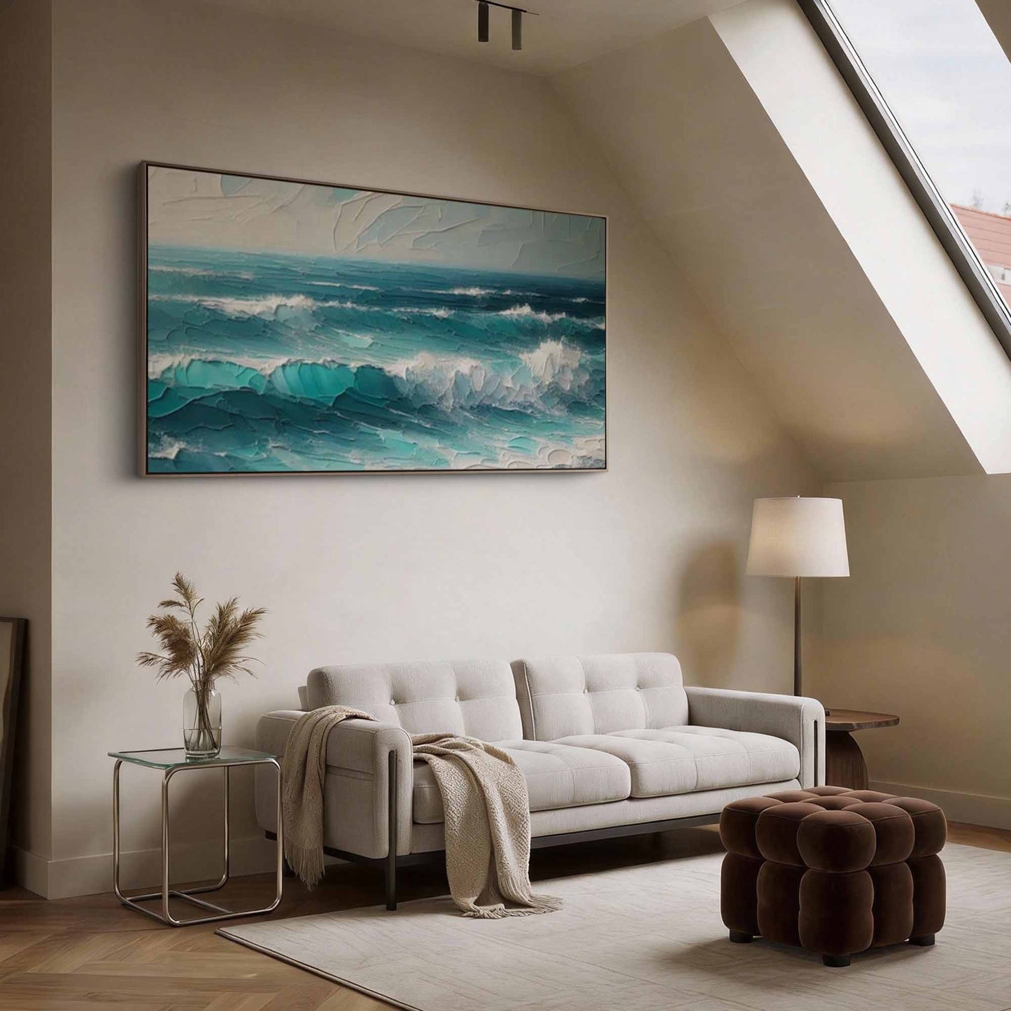 Aqua Tide Textured Seascape