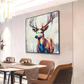Vivid Spectrum Deer Painting