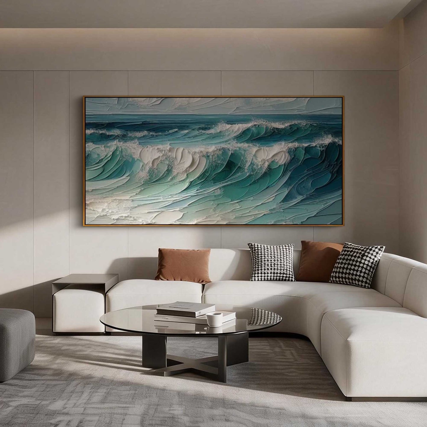 Celestial Wave Motion Painting