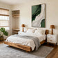 Emerald Coastline Wabi Sabi Canvas Art