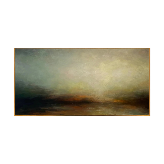 Misty Ember Horizon Abstract