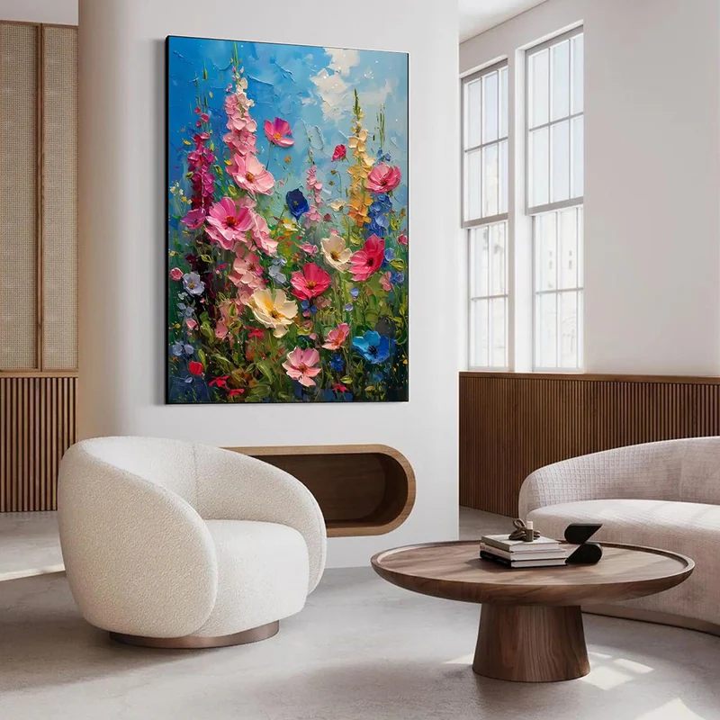 Bloom Symphony Floral Oil Painting