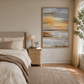 Golden Horizon Abstract Sunset Landscape Painting #RFX4£¨77£©