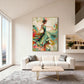 Emerald Ballerina Impasto Canvas Art