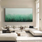 Emerald Mist Textured Grass Painting