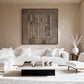 Neutral Vertical Stripes Painting