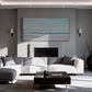 Soft Blue Calm Shore Textured Painting