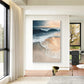 Sunset Tide-Warm Beach Painting