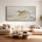 Ivory Tide Sculptural Wave