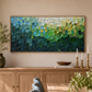 Emerald Mosaic Textured Abstract Painting #RIS2 (314)