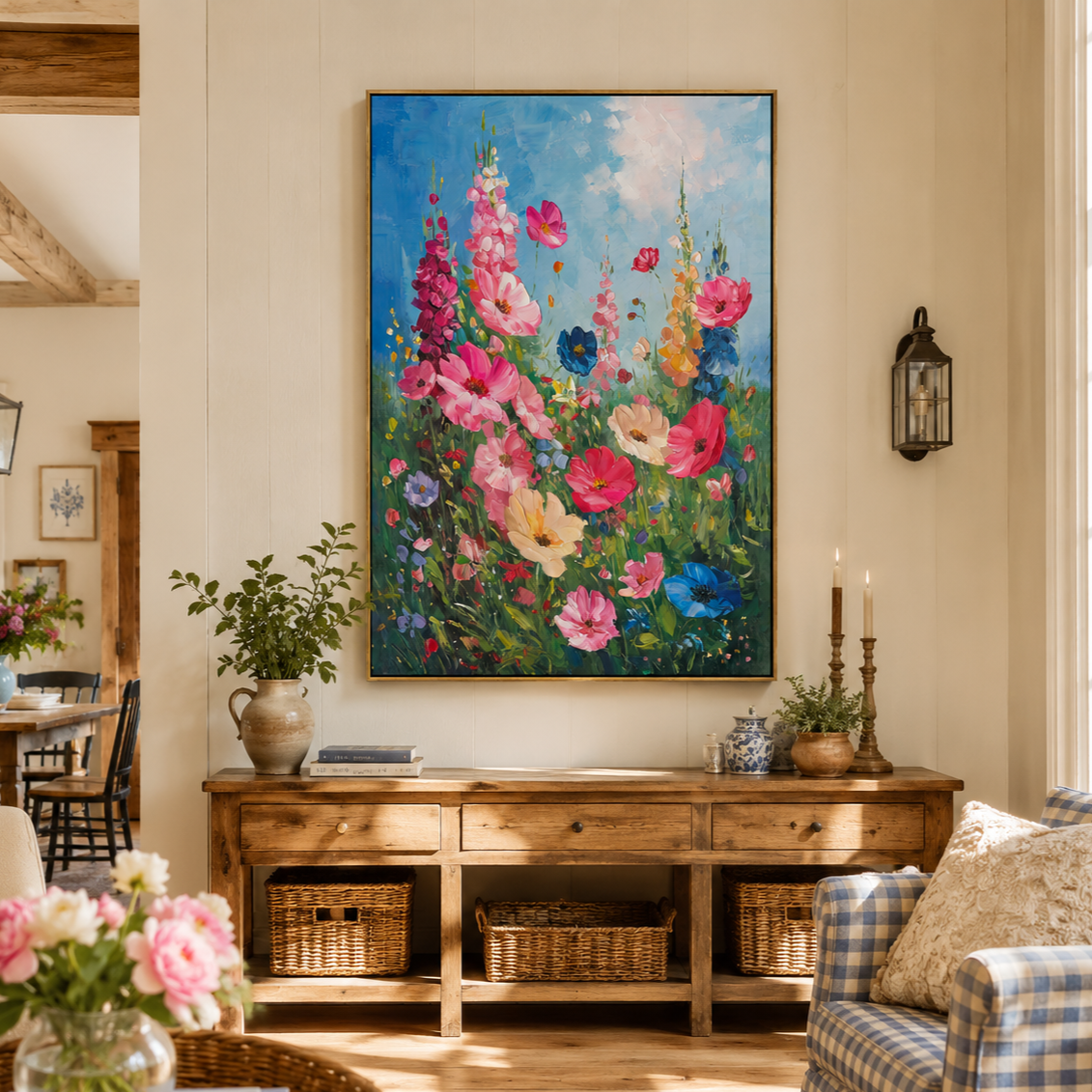 Bloom Symphony Floral Oil Painting #AR040-2