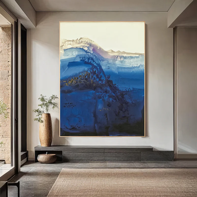 Midnight Tide Abstract Painting