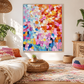 Sunlit Petals Abstract Painting