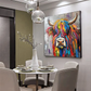 Rainbow Spirit Highland Cow Painting