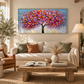 Colorful Tree Textured Painting
