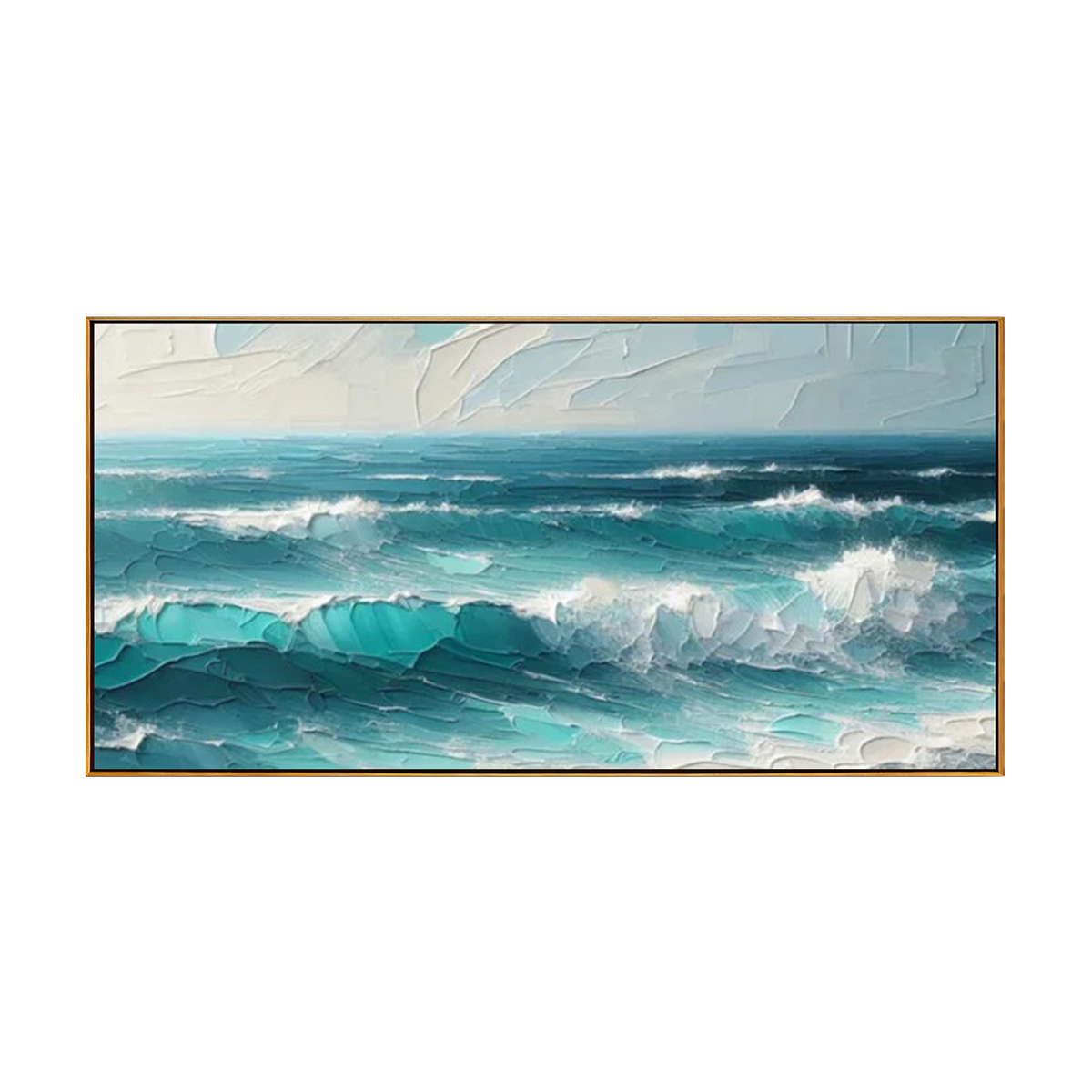 Aqua Tide Textured Seascape