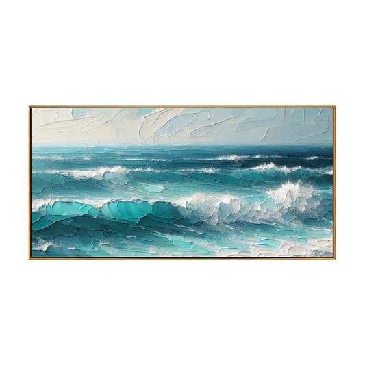 Aqua Tide Textured Seascape