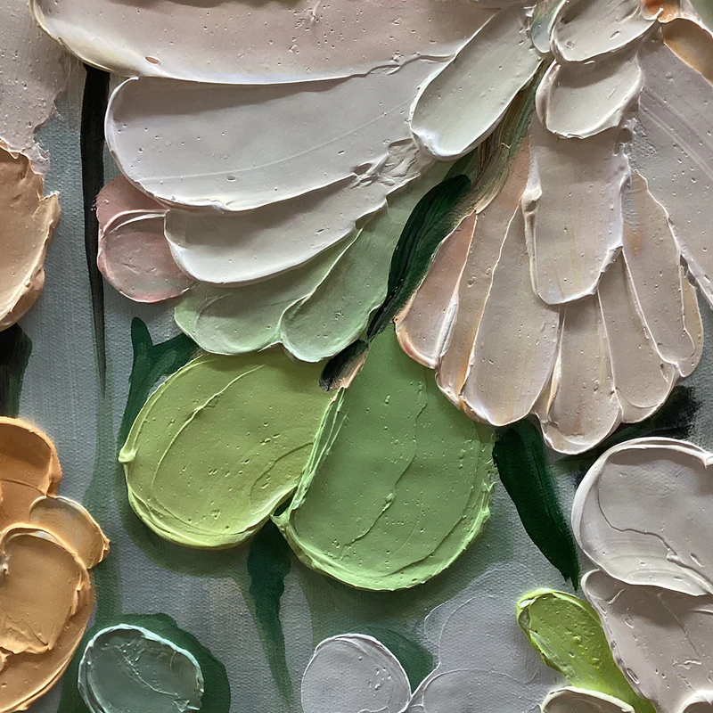 Soft Bloom Garden Abstract Painting