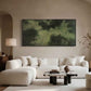 Emerald Moss Textured Abstract Canvas Art