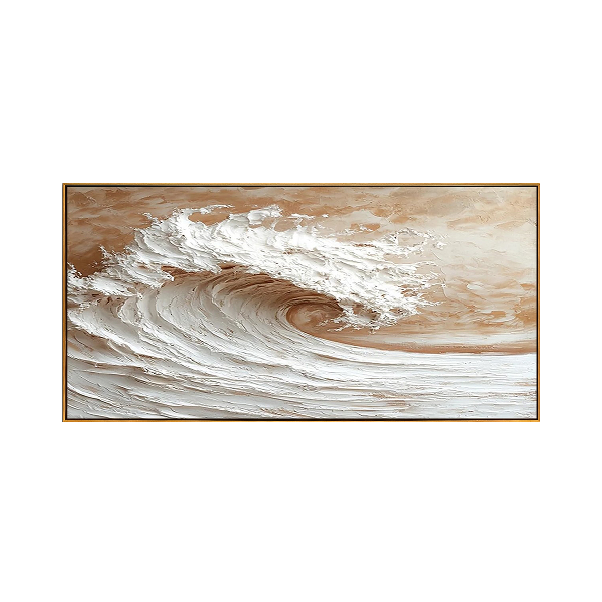 Sunlit Surf Wave Painting