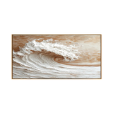 Sunlit Surf Wave Painting