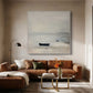 Still Shore Boat Landscape Painting