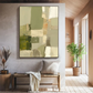 Olive Terrain Abstract Painting