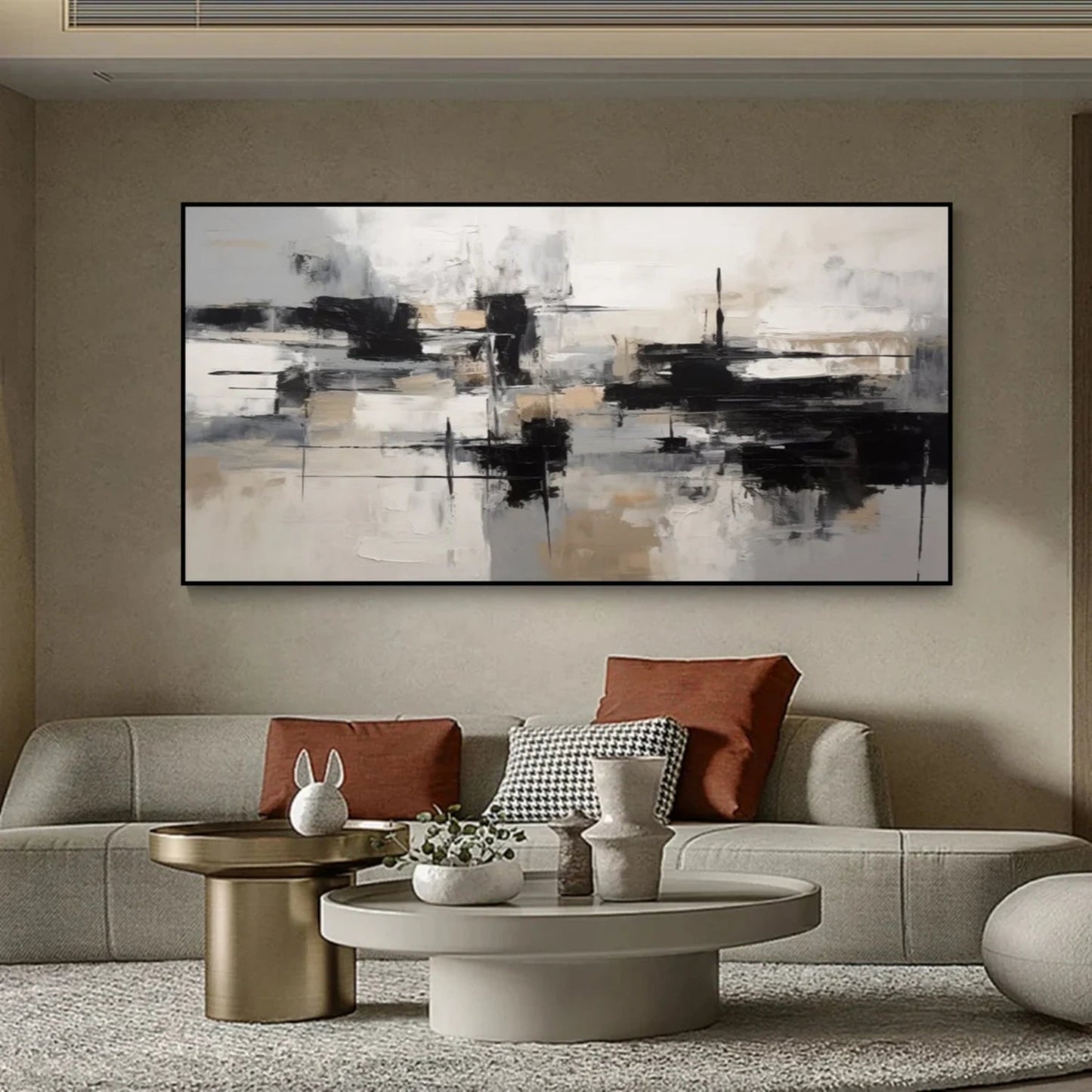 Silent Balance Neutral Abstract Painting