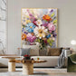 Blooming Harmony Floral Abstract Painting